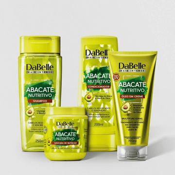 Kit DaBelle Abacate Nutritivo Shampoo Condicionador Máscara