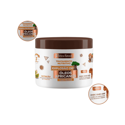 Máscara Nutritiva Beleza Natural – Explosão de Óleos Africanos 500g