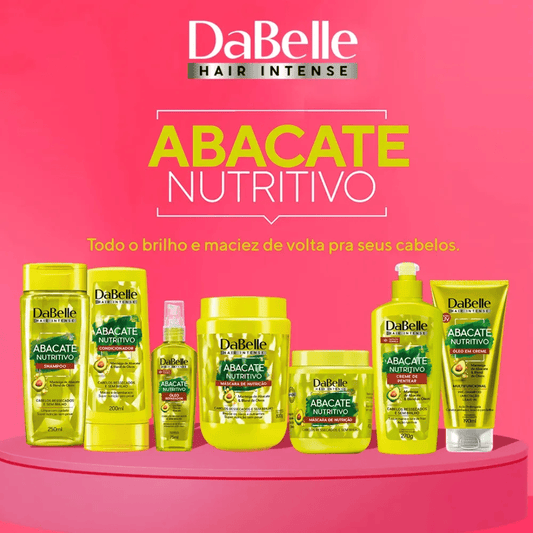 Kit DaBelle Abacate Nutritivo Shampoo Condicionador Máscara