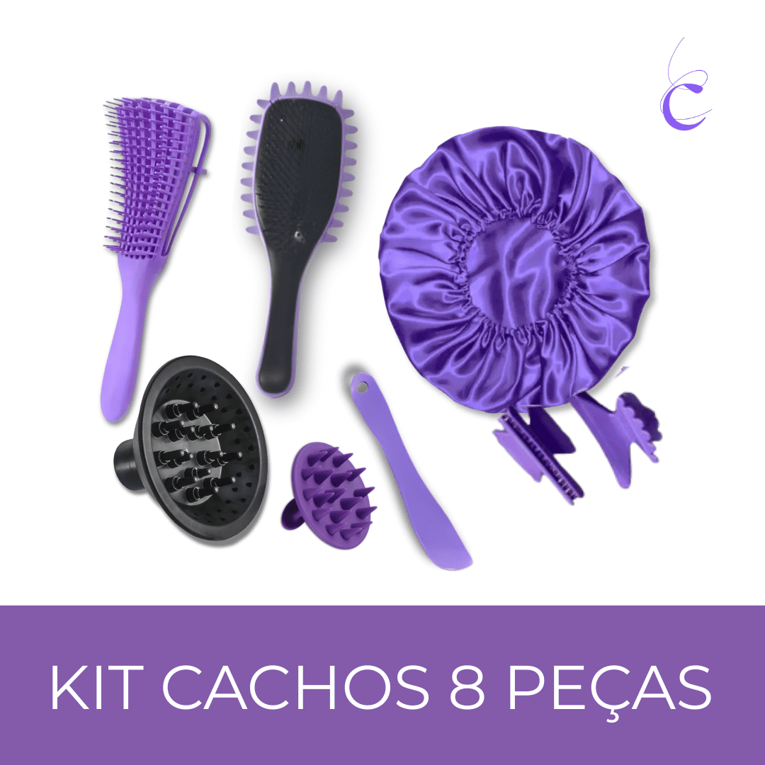 Kit Cachos Cachiaras com Difusor e Escovas Finalizadoras